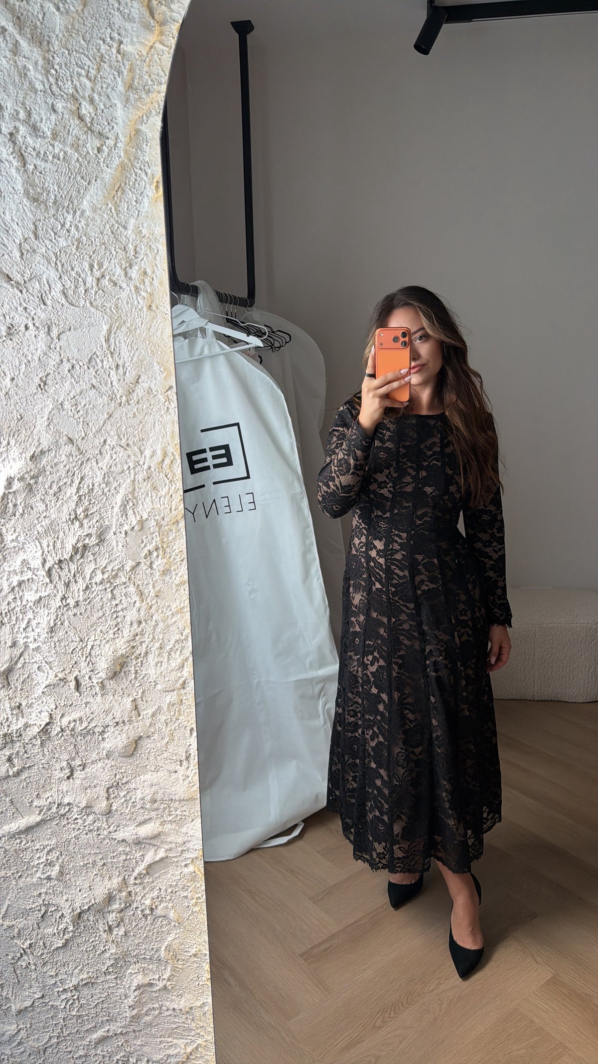 Floral Lace Midi Dress