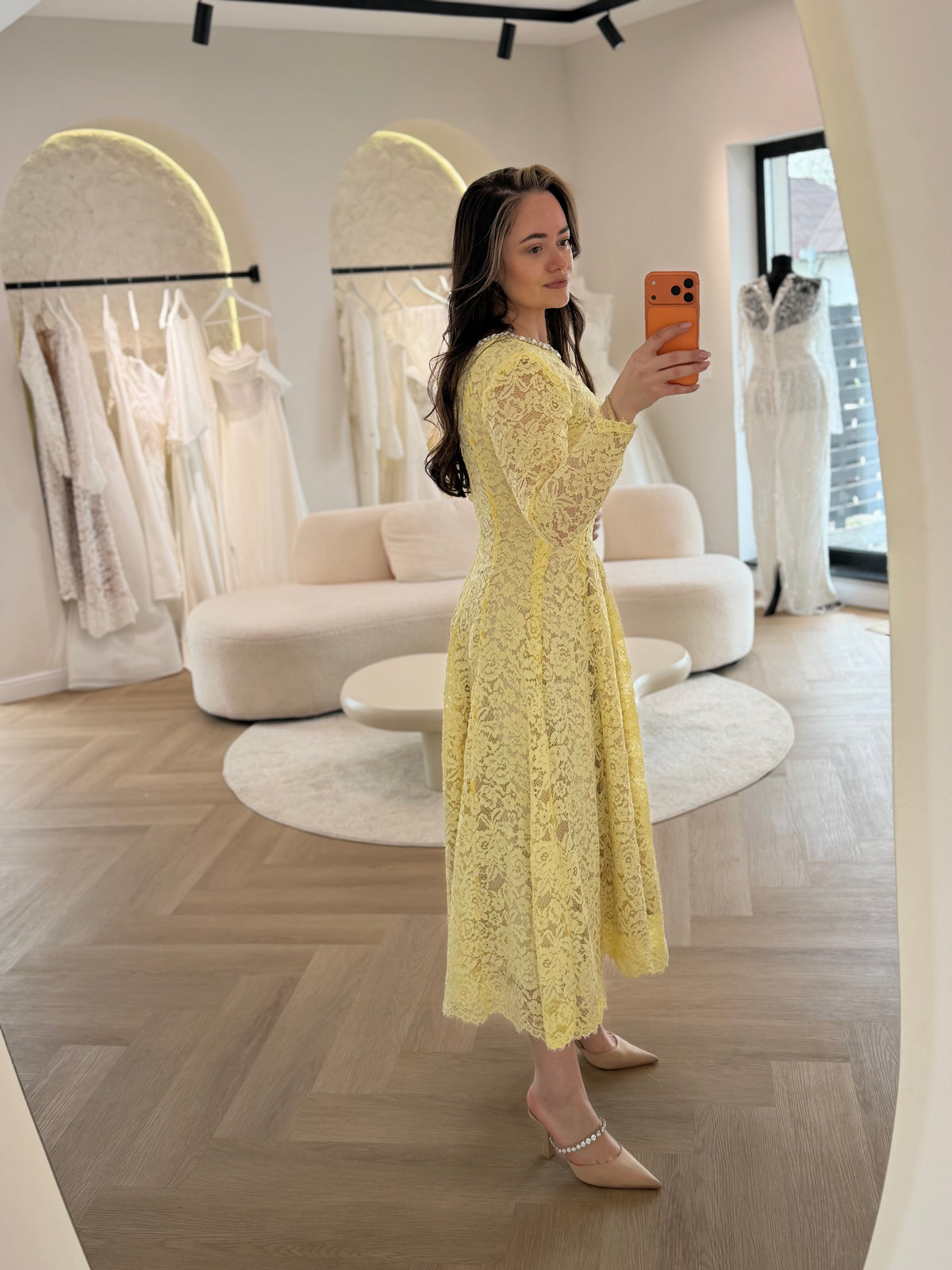 Floral Lace Midi Dress