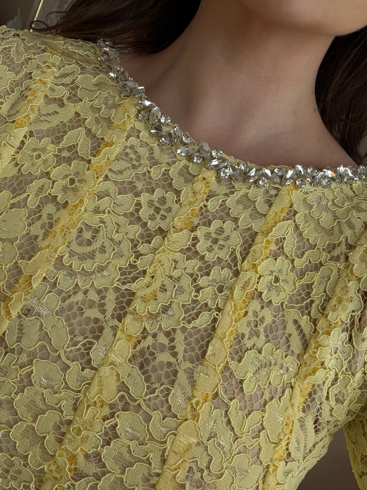 Floral Lace Midi Dress